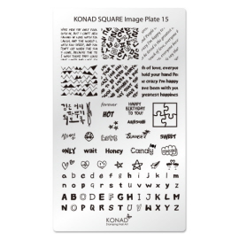 Konad Square Image Plate 15